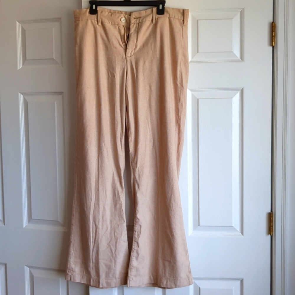 NYDJ stretch linen blend Claire trouser 14